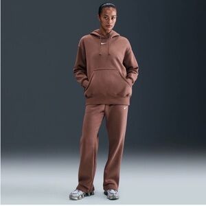 NWT Nike Chocolate Brown Oversized Hoodie + Pants